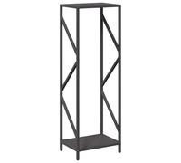 vidaXL Portant de bois chauffage noir 34x25x100 cm, support à bûches de cheminée, support à bûches, support à bûches, stockage de bûches d'intérieur