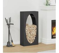 vidaXL Portant de bois chauffage noir 50x23x100 cm, support à bûches de cheminée, support à bûches, support à bûches, 864181