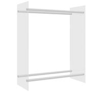vidaXL Portant de bois chauffage Transparent 80x35x100 cm Verre trempé