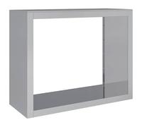 vidaXL Portant de Bois de Chauffage 100x40x80 cm Acier galvanisé, Magasin de bûches, Porte-bûches de cheminée, Support de bûches, Stockage de bûches