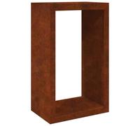 vidaXL Portant de bois de chauffage 60x40x100 cm acier résistant aux intempéries, magasin de bûches, porte-bûches de 850995