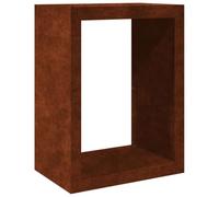 vidaXL Portant de bois de chauffage 60x40x80 cm acier corten