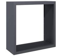 vidaXL Portant de bois de chauffage anthracite 100x40x100 cm acier, magasin de bûches, porte-bûches de cheminée, support de bûches, stockage de bûches