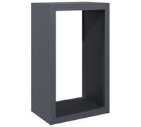 vidaXL Portant de bois de chauffage anthracite 60x40x100 cm acier, magasin de bûches, porte-bûches de cheminée, support de 850991