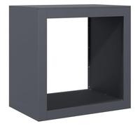 vidaXL Porte-bûches Portant de bois de chauffage Anthracite 60x40x60 cm Acier