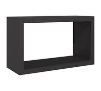 vidaXL Porte-bûches 100x40x60 cm Acier Noir