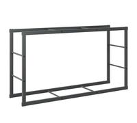 vidaXL Portant de bois de chauffage 110x30x61 cm Acier Noir
