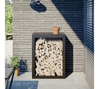 vidaXL Portant de bois de chauffage noir 60x40x80 cm acier