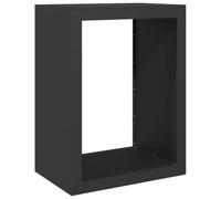vidaXL Porte-bûches 60x40x80 cm Acier Noir – Support de bûches