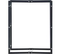 vidaXL Portant de bois de chauffage Noir 80x25x100 cm Acier G