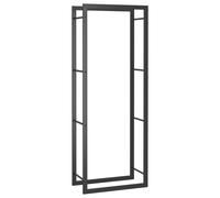 vidaXL Portant de bois de chauffage Noir mat 50x28x132 cm Acier