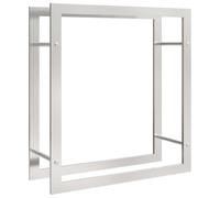 Portant de bois de chauffage 80x28x86 cm acier inoxydable