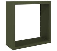 vidaXL Portant de bois de chauffage 100x40x100 cm Acier Vert