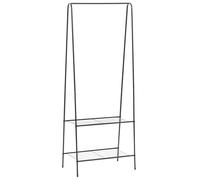 vidaXL Portant Noir Valet de Chambre Étagère Vestiaire Porte-manteau Penderie