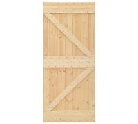 vidaXL Porte 80x210 cm Bois de pin massif