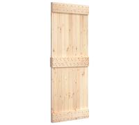 Porte, Porte Coulissante, Porte Suspendue d'Entrée Grange Cuisine Garage Chambre à Coucher Maison Intérieur, Bois Massif de Pin