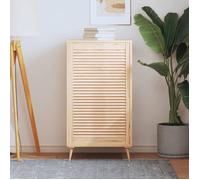 vidaXL Porte à persiennes Bois de pin massif 99,3x59,4 cm