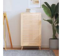 vidaXL Porte à persiennes Bois de pin massif 99,3x59,4 cm