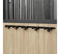 Vidaxl Porte-Bride Pour 5 Brides Avec 5 Crochets Noir Fer Noir