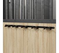 Vidaxl Porte-Bride Pour 5 Brides Noir Fer Noir