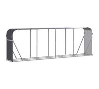 vidaXL Porte-bûches anthracite 300x45x100 cm acier galvanisé