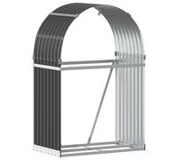 vidaXL Porte-bûches Anthracite 80x45x120 cm Acier galvanisé