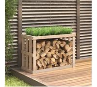 vidaXL Porte-bûches d’extérieur 108x52x74 cm Bois massif de pin 822631