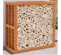 vidaXL Porte-bûches d’Extérieur, Porte-bois de Cheminée avec Rangement, Support à Bûches de Chauffage Porche Arrière Cour, 844494