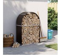 vidaXL Porte-bûches, Support à Bois de Chauffage avec Rangement, Étagère à Bois de Chauffage Extérieur, Marron 80x45x120 cm 364569
