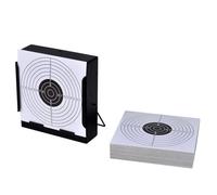 vidaXL Porte-Cible Carré avec Piège à Plombs 100 Cibles Papier 14 cm Récepteur 90831