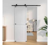 vidaXL Porte Corona 70 x 210 cm en bois d'ingénierie, porte coulissante élégante, séparateur compact, blanc durable, chambre moderne, garage fonctionnel, design simple