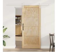 vidaXL Porte coulissante 86 x 198,5 cm Bois de pin massif 3445429
