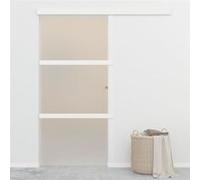 vidaXL Porte coulissante à butées Verre ESG et aluminium 90x205 cm