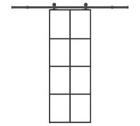 vidaXL Porte coulissante avec kit de quincaillerie 76x205 cm Verre ESG