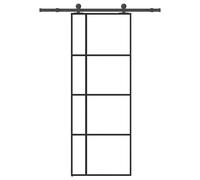 vidaXL Porte coulissante avec kit de quincaillerie 76x205 cm Verre ESG