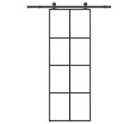 vidaXL Porte coulissante avec kit de quincaillerie 76x205 cm Verre ESG