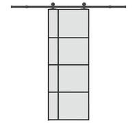 vidaXL Porte coulissante avec kit de quincaillerie 76x205 cm Verre ESG