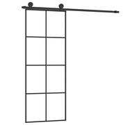 vidaXL Porte coulissante avec kit de quincaillerie 76x205 cm Verre ESG