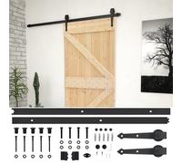 vidaXL Porte coulissante avec kit de quincaillerie 80x210cm Pin massif