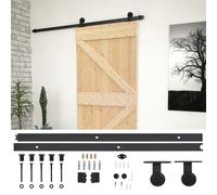 vidaXL Porte coulissante avec kit de quincaillerie 80x210cm Pin massif