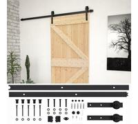 vidaXL Porte coulissante avec kit de quincaillerie 80x210cm Pin massif