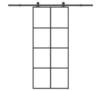 vidaXL Porte coulissante avec kit de quincaillerie 90x205 cm Verre ESG