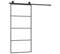 vidaXL Porte coulissante avec kit de quincaillerie 90x205 cm Verre ESG