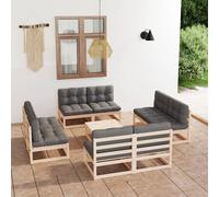 vidaXL Porte coulissante avec kit de quincaillerie 90x210cm Pin massif