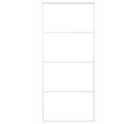 vidaXL Porte coulissante en verre ESG et aluminium 90 x 205 cm Blanc