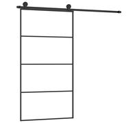 vidaXL Porte coulissante et kit de quincaillerie 102,5x205cm Verre ESG