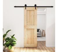 vidaXL Porte coulissante et kit de quincaillerie 70x210 cm pin massif, porte intérieure, porte de grange intérieure, porte de grange