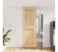 vidaXL Porte coulissante et kit de quincaillerie 70x210 cm pin massif