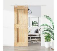 vidaXL Porte coulissante et kit de quincaillerie 70x210 cm pin massif