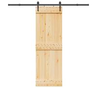 vidaXL Porte coulissante et kit de quincaillerie 70x210 cm pin massif